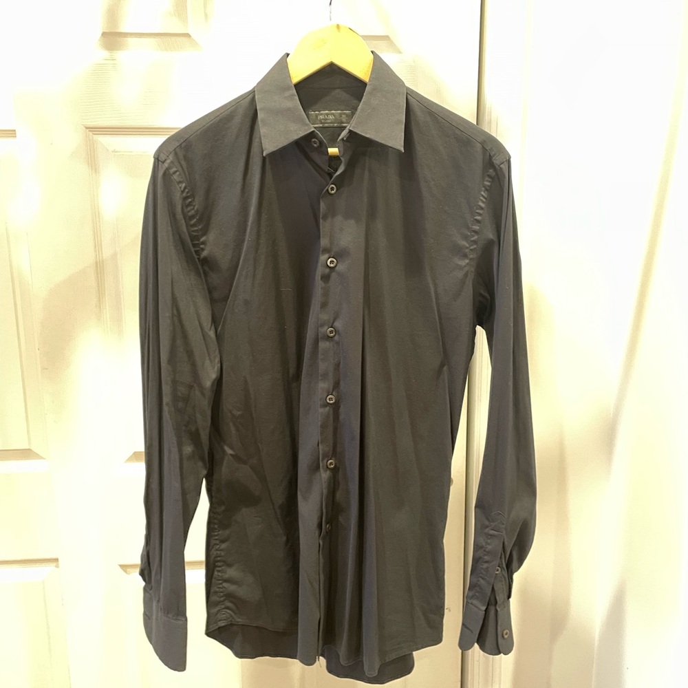 Prada Black Button Up Shirt